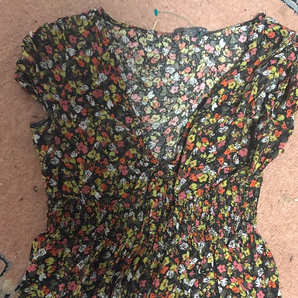 Forever 21 Kids Floral Dress - Black and Multicolor - Picture 3 of 6